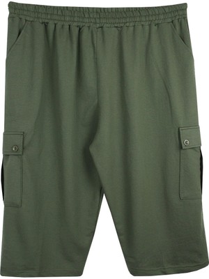 Maruf Shop Büyük Beden Kargo Cepli Penye Kapri