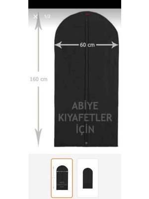 Cosar Abiye Elbise Kılıfı 5 Adet Fermuarlı Gamboç 60 cm × 160 cm Giyim Hurç