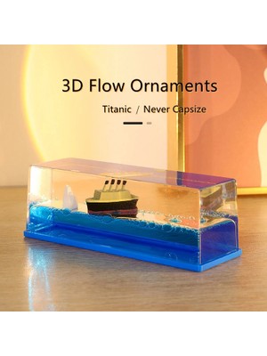 Taştan Ticaret Akvaryum Içinde Titanic Cruise Model Batmayan Gemi