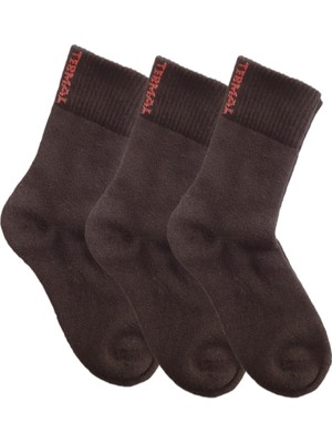 Sockshion Unisex Termal Havlu Pamuklu Soft Lastik Soket Çorap - 3 Çift