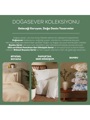 Karaca Home Doğasever Geo Pamuktan Dönüşüm Tek Kişilik Nevresim Takımı Bej