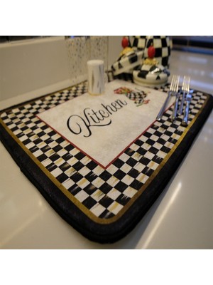 Aymira Home Aymira Bulasik Kurutma Mati Kurulama Bezi Kurutma Örtüsü Tezgah Üstü Bulaşıklık 40X50 cm Yıkanabilir AYMAT03