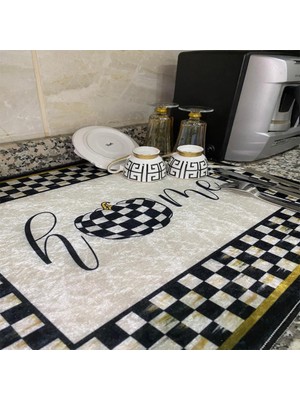 Aymira Home Aymirahome Bulaşık Kurutma Matı Kurulama Kurutma Örtüsü Tezgah Üstü Bulaşıklık 40X50CM Yıkanabilir MAT16