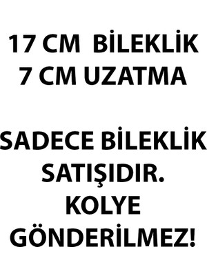 Jadenne Yeni ve Şık Italyan Ezme Yassı 17+7 cm 14 Ayar Altın Kaplama Bileklik Garanti Belgeli