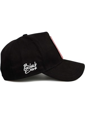 Black Börk Blackbörk V1 Trucker Balık - 2 Kod Logolu Unisex Siyah Şapka (Cap)