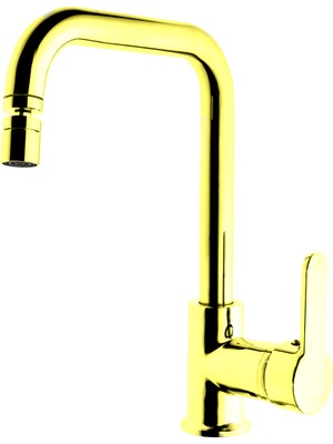 Üso Su Armatürleri Elida Mutfak Bataryası Gold