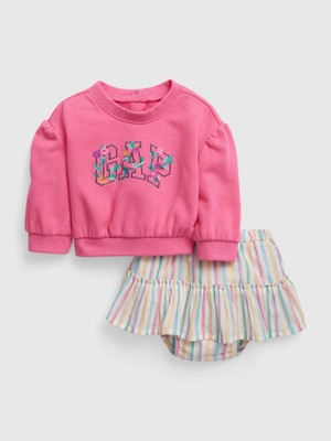 Gap Logo Çiçek Baskılı Outfit Set