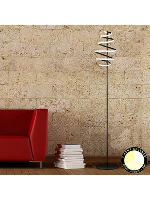 Apliqa Parya Siyah 72 Watt 3 Renkli Led Modern Tasarım Metal Lambader