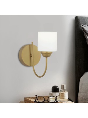 Apliqa Esila Eskitme Boyalı Duvar Lambası Yatak Odası-Yatak Başı-Banyo İçin Modern Aplik