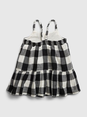 Gap Crinkle Gauze Gingham Elbise Set