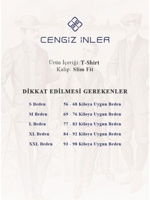 Cengiz İnler Polo Yaka Desenli Slim Erkek T-shirt