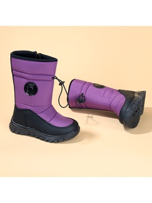 Kiko Kids Nuh Fermuarlı Kız/Erkek Çocuk Kar Botu Ayakkabı