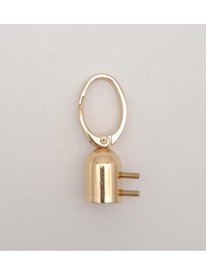 Angel Çanta Aksesuar Kadınlar İçin Angel 14 mm Light Gold Renk Oval Halkalı Kancalı Kovan Aksesuar 1 Adet