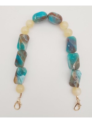 Angel Çanta Aksesuar 40 cm Kancalı Akrilik Zincir Light Gold Metalli No:02