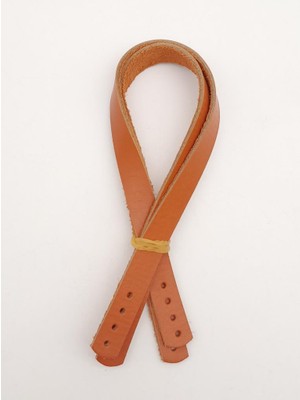 Angel Çanta Aksesuar  Deri 35X1.2 cm Turuncu Taba Renk Çift Çanta Sapı