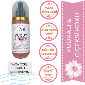 Lar Herbal Pudralı Çiçeksi Vücut Spreyi - Body Mist - 150ml
