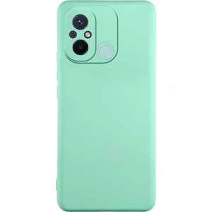 Xiaomi Redmi 12C Kapak Içi Kadife Kamera Korumalı Lansman Silikon Kılıf - Su Yeşil