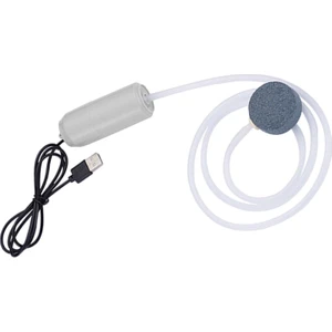 Mini Akvaryum Hava Pompası USB Şarj Balıkçılık Sessiz 5V Oksijenatör Enerji Tasarrufu. Büyük Hacimli Beyaz (Yurt Dışından)