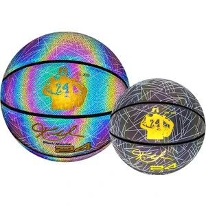 Basketbol Topu Kobe Bryant'ın Arkadan Görünümü Renkli Parlak Basketbol 7 Numaralı Yakışıklı Aşınmaya Dayanıklı Basketbol (Yurt Dışından)