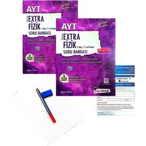 Kafa Dengi Yayınları AYT Ekstra Fizik-1 + AYT Fizik 2 -2024 - Okyanus Yayınları Denemeli +Faberkalem+Silgi
