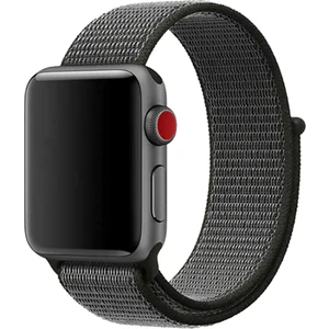 Apple Watch 42-44MM Krd-03 Hasır Grı Kordon