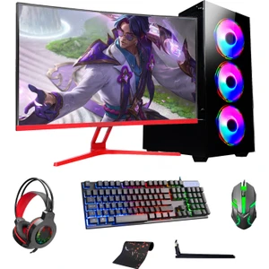 Gaming RG505-078 R5 5500 32GB Ram 256GB SSD 1tb HDD RX550/4GB 27INÇ Oyuncu Bilgisayarı