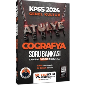 Yediiklim Yayınları 2024 KPSS Atölye Serisi Tamamı Video Çözümlü Coğrafya Soru Bankası