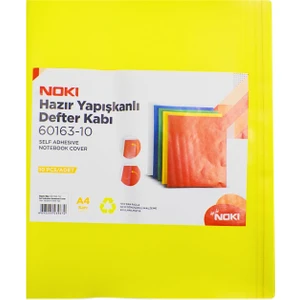 Hazır Yapışkanlı Defter Kabı A4 10LU Sarı 60163-10