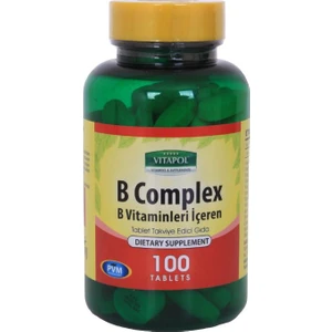 Vitamin B Complex 100 Tablet B Vitamini Kompleks