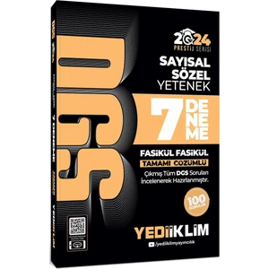 Yediiklim Yayınları 2024 ALES Tamamı Çözümlü 7 Fasikül Deneme