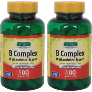 B Vitamini Kompleks 2 x 100 Tablet Vitamin B Complex