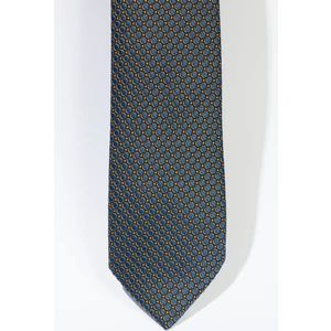 ALTINYILDIZ CLASSICS Erkek Lacivert-Sarı Desenli Kravat