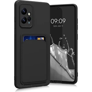 M.TK Moveteck Xiaomi Redmi Note 12 4g Kılıf Kamera Korumalı Kartvizitli Cüzdan Silikon Kartlıklı Yumuşak Silikon