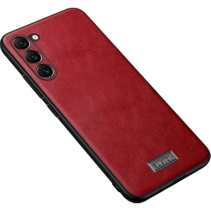 Samsung Galaxy S23 + 5g Için Tpu + Deri Kılıf - Kırmızı (Yurt Dışından)