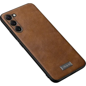 Samsung Galaxy S23 + 5g Için Tpu + Deri Kılıf - Kahverengi (Yurt Dışından)
