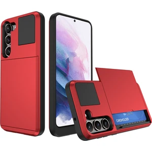 Ykd Store Samsung Galaxy S21 5g Için Kart Yuvası Telefon Kılıfı - Kırmızı (Yurt Dışından)