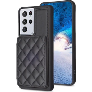 Ykd Store Samsung Galaxy S21 Ultra 5g Için BF25 Kart Torbası Telefon Kılıfı - Siyah (Yurt Dışından)
