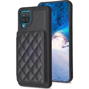 Ykd Store Samsug Galaxy A12 Için BF25 Kart Torbası Telefon Kılıfı - Siyah (Yurt Dışından)