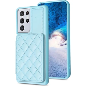 Ykd Store Samsung Galaxy S21 Ultra 5g Için BF25 Kart Torbası Telefon Kılıfı - Mavi (Yurt Dışından)