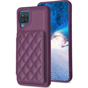 Ykd Store Samsug Galaxy A12 Için BF25 Kart Torbası Telefon Kılıfı - Koyu Mor (Yurt Dışından)