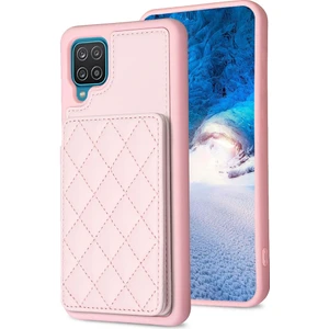 Ykd Store Samsug Galaxy A12 Için BF25 Kart Torbası Telefon Kılıfı - Pembe (Yurt Dışından)