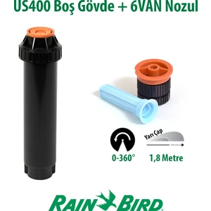 Rain Bird  6VAN Sprey Nozulu 1,8 Mt. ve US400 Boş Gövde Seti