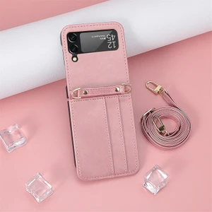 Deritelefon Kılıfı Için Samsung Galaxy Z Flip 4 With Kemerle (Yurt Dışından)