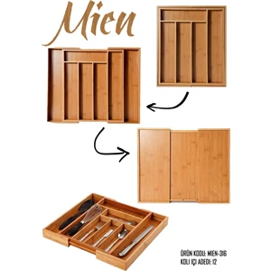 Bambu Ayarlanabilir Çekmece Içi Ölçü Ayarlı Kaşıklık 5-7 Bölmeli FMA896796