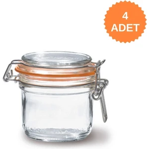 Le Parfait Super Terrines Klipsli/contalı Cam Kavanoz 200 ml (4 Adet)
