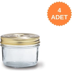 Le Parfait Familia Wiss Cam Kavanoz Sızdırmaz Kapaklı 350ML (4 Adet)