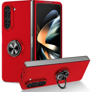 Samsung Galaxy Z Fold5 5g Yüzük Kickstand Telefon Kasası Destek Araba Montajı Sert Pc Koruyucu Kapak (Yurt Dışından)