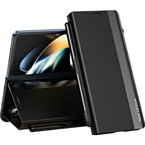 Samsung Galaxy Z Fold5 5g Şok Geçirmez Kasa Pu Deri+Pc Telefon Kapağı Kalemle (Yurt Dışından)