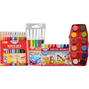 4 Adet Öğrenci Boyama Seti