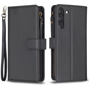 Samsung Galaxy S21 Fe 5g Manyetik Telefon Kapağı Pu Deri Cüzdan Stand Zippered Telefon Kılıfı (Yurt Dışından)